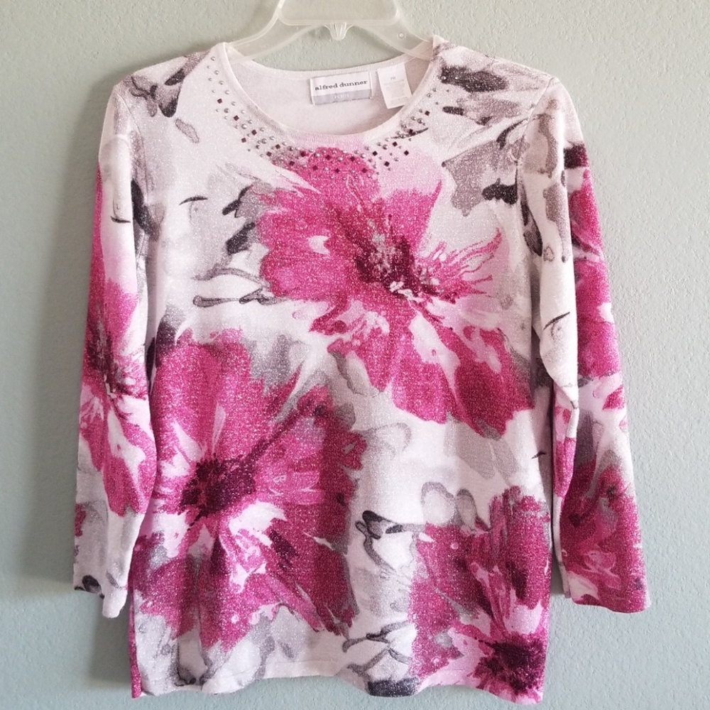 Pretty Metallic Alfred Dunner Sweater